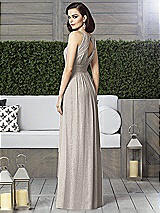 Rear View Thumbnail - Taupe Silver Dessy Shimmer Bridesmaid Dress 2906LS