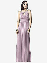 Front View Thumbnail - Suede Rose Silver Dessy Shimmer Bridesmaid Dress 2906LS