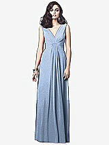 Front View Thumbnail - Cloudy Silver Dessy Shimmer Bridesmaid Dress 2907LS