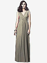 Front View Thumbnail - Mocha Gold Dessy Shimmer Bridesmaid Dress 2907LS