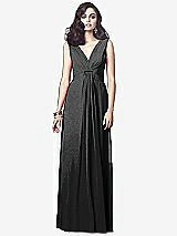 Front View Thumbnail - Black Silver Dessy Shimmer Bridesmaid Dress 2907LS
