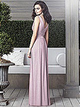 Rear View Thumbnail - Suede Rose Silver Dessy Shimmer Bridesmaid Dress 2907LS
