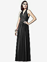 Front View Thumbnail - Black Silver Dessy Shimmer Bridesmaid Dress 2908LS