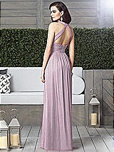 Rear View Thumbnail - Suede Rose Silver Dessy Shimmer Bridesmaid Dress 2908LS