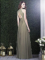 Rear View Thumbnail - Mocha Gold Dessy Shimmer Bridesmaid Dress 2918LS