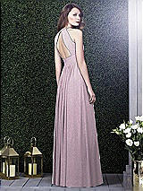 Rear View Thumbnail - Suede Rose Silver Dessy Shimmer Bridesmaid Dress 2918LS