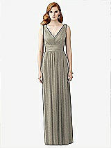 Front View Thumbnail - Mocha Gold Dessy Shimmer Bridesmaid Dress 2955LS