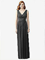 Front View Thumbnail - Black Silver Dessy Shimmer Bridesmaid Dress 2955LS