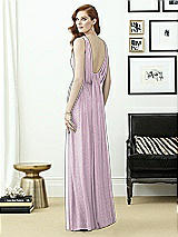 Rear View Thumbnail - Suede Rose Silver Dessy Shimmer Bridesmaid Dress 2955LS