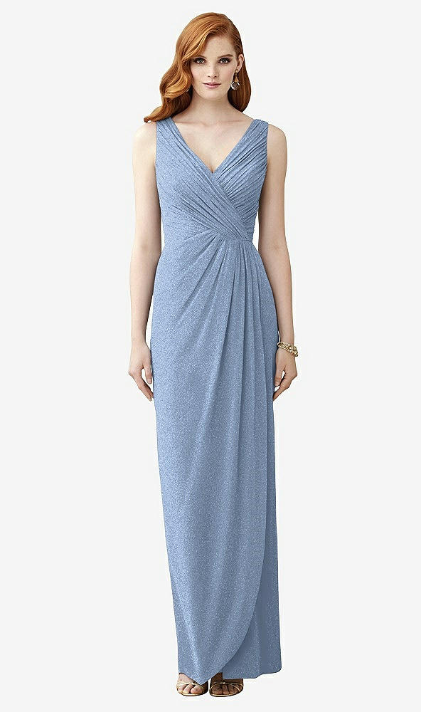 Front View - Cloudy Silver Dessy Shimmer Bridesmaid Dress 2958LS