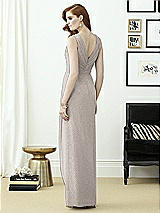 Rear View Thumbnail - Taupe Silver Dessy Shimmer Bridesmaid Dress 2958LS