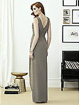 Rear View Thumbnail - Mocha Gold Dessy Shimmer Bridesmaid Dress 2958LS