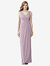 Front View Thumbnail - Suede Rose Silver Dessy Shimmer Bridesmaid Dress 2958LS