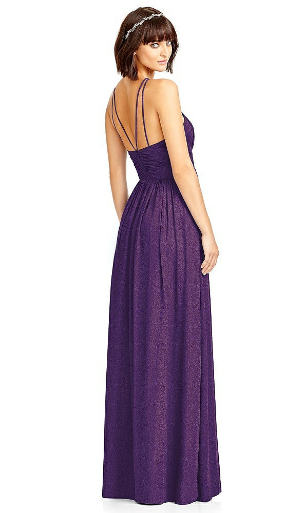 Back View - Majestic Gold Dessy Shimmer Bridesmaid Dress 2969LS