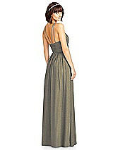 Rear View Thumbnail - Mocha Gold Dessy Shimmer Bridesmaid Dress 2969LS