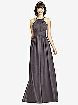 Front View Thumbnail - Stormy Silver Dessy Shimmer Bridesmaid Dress 2969LS
