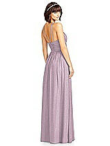 Rear View Thumbnail - Suede Rose Silver Dessy Shimmer Bridesmaid Dress 2969LS