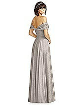 Alt View 2 Thumbnail - Taupe Silver Dessy Shimmer Bridesmaid Dress 2970LS