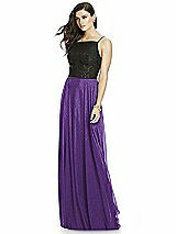 Front View Thumbnail - Majestic Gold Dessy Shimmer Bridesmaid Skirt S2984LS
