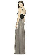 Rear View Thumbnail - Mocha Gold Dessy Shimmer Bridesmaid Skirt S2984LS