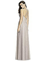 Rear View Thumbnail - Taupe Silver Dessy Shimmer Bridesmaid Dress 2988LS