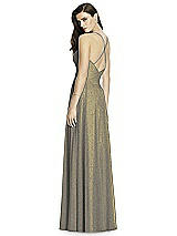 Rear View Thumbnail - Mocha Gold Dessy Shimmer Bridesmaid Dress 2988LS