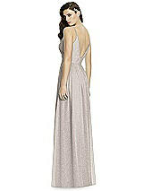 Rear View Thumbnail - Taupe Silver Dessy Shimmer Bridesmaid Dress 2989LS