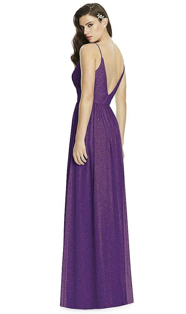Back View - Majestic Gold Dessy Shimmer Bridesmaid Dress 2989LS