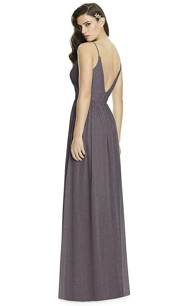 Back View - Stormy Silver Dessy Shimmer Bridesmaid Dress 2989LS