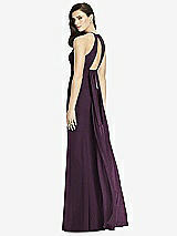 Front View Thumbnail - Aubergine Silver Dessy Shimmer Bridesmaid Dress 2990LS