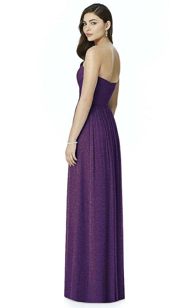 Back View - Majestic Gold Dessy Shimmer Bridesmaid Dress 2991LS