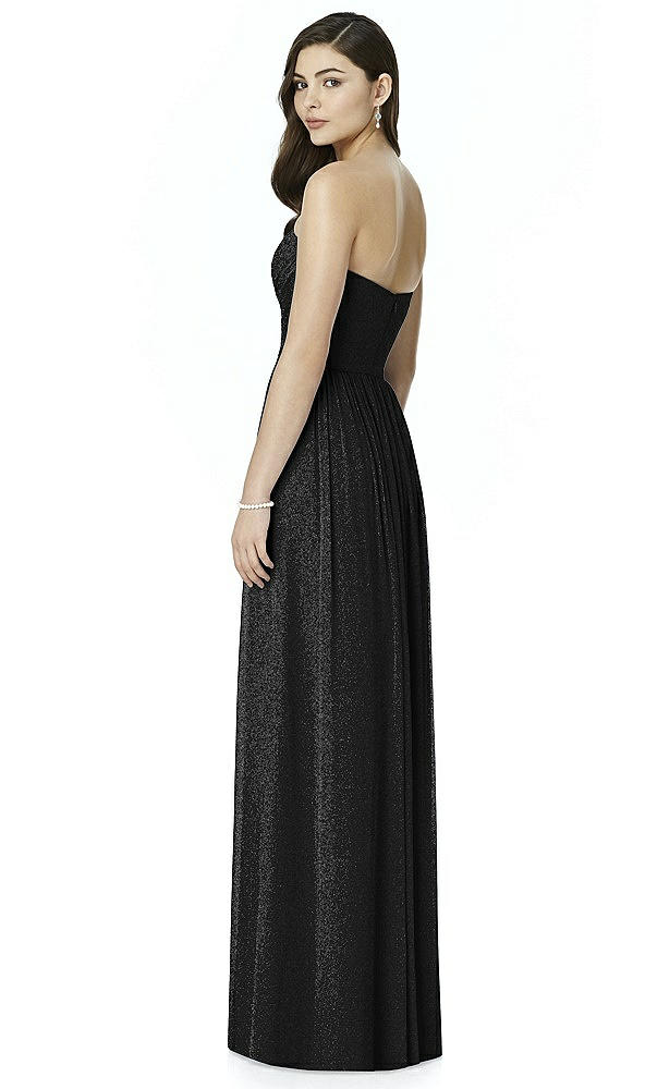 Back View - Black Silver Dessy Shimmer Bridesmaid Dress 2991LS