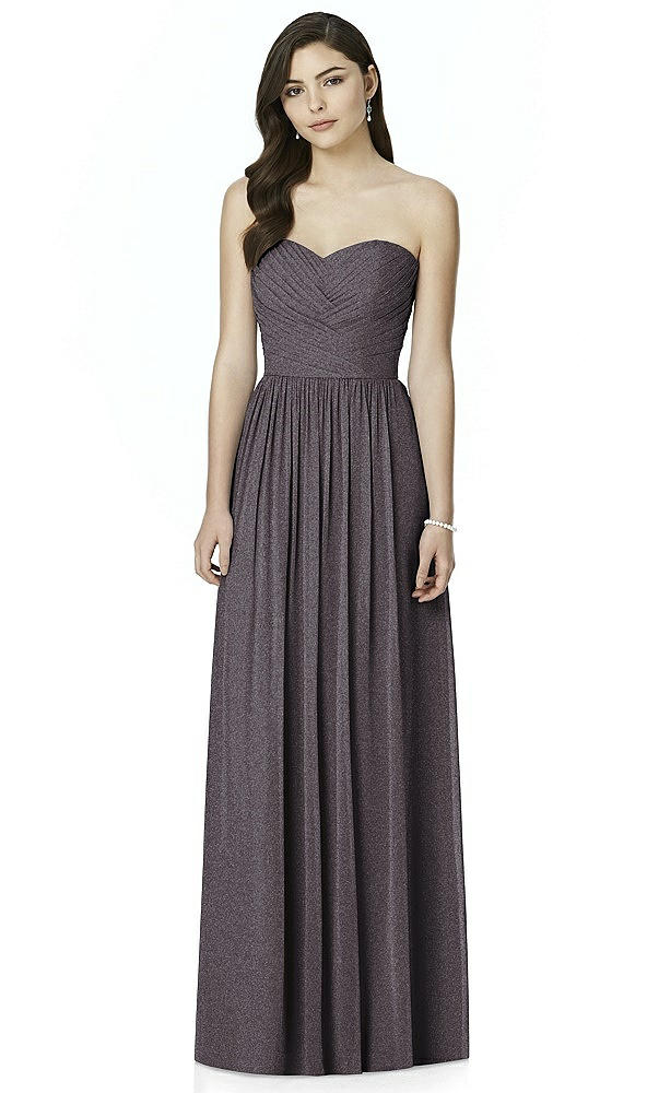 Front View - Stormy Silver Dessy Shimmer Bridesmaid Dress 2991LS