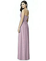 Rear View Thumbnail - Suede Rose Silver Dessy Shimmer Bridesmaid Dress 2991LS