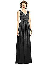 Front View Thumbnail - Black Silver Dessy Shimmer Bridesmaid Dress 3005LS