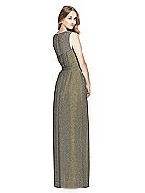 Rear View Thumbnail - Mocha Gold Dessy Shimmer Bridesmaid Dress 3025LS