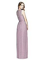 Rear View Thumbnail - Suede Rose Silver Dessy Shimmer Bridesmaid Dress 3025LS
