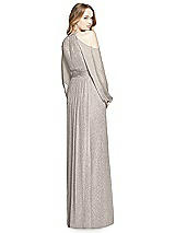 Rear View Thumbnail - Taupe Silver Dessy Shimmer Bridesmaid Dress 3018LS