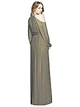 Rear View Thumbnail - Mocha Gold Dessy Shimmer Bridesmaid Dress 3018LS