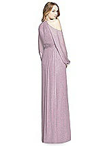 Rear View Thumbnail - Suede Rose Silver Dessy Shimmer Bridesmaid Dress 3018LS