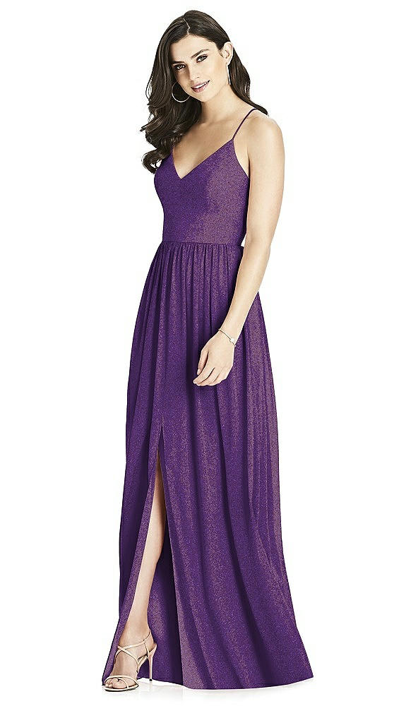 Front View - Majestic Gold Dessy Shimmer Bridesmaid Dress 3019LS