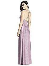 Rear View Thumbnail - Suede Rose Silver Dessy Shimmer Bridesmaid Dress 3019LS
