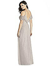 Rear View Thumbnail - Taupe Silver Dessy Shimmer Bridesmaid Dress 3020LS