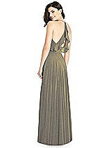 Front View Thumbnail - Mocha Gold Dessy Shimmer Bridesmaid Dress 3021LS