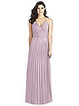 Rear View Thumbnail - Suede Rose Silver Dessy Shimmer Bridesmaid Dress 3021LS