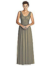 Front View Thumbnail - Mocha Gold Dessy Shimmer Bridesmaid Dress 3026LS