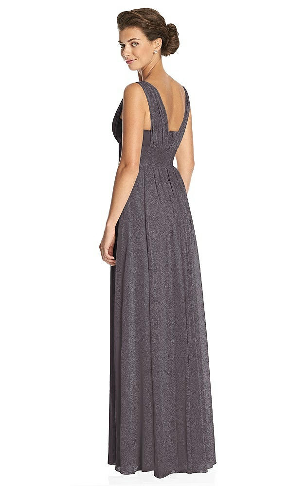 Back View - Stormy Silver Dessy Shimmer Bridesmaid Dress 3026LS