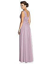 Rear View Thumbnail - Suede Rose Silver Dessy Shimmer Bridesmaid Dress 3026LS