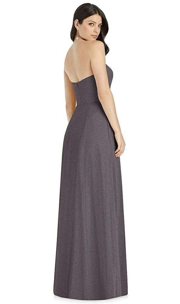 Back View - Stormy Silver Dessy Shimmer Bridesmaid Dress 3041LS