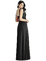 Rear View Thumbnail - Black Silver Dessy Shimmer Bridesmaid Dress 3042LS